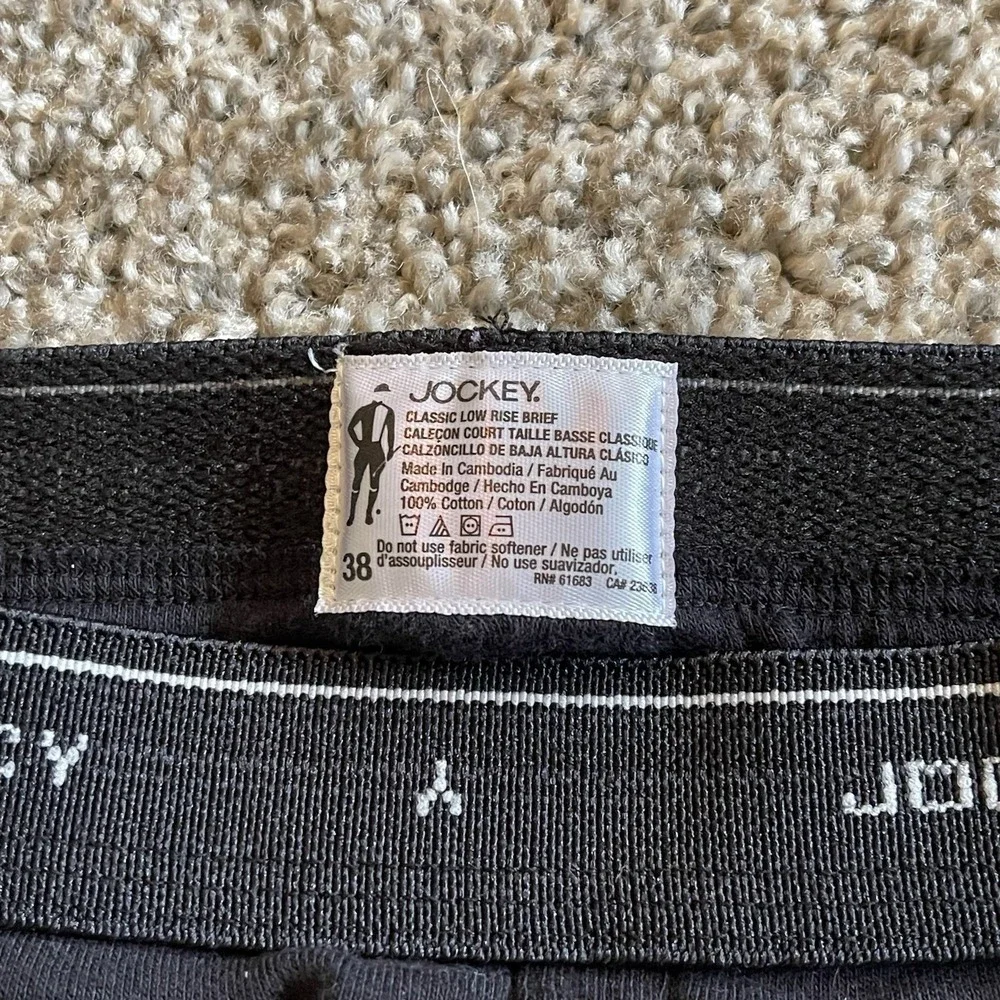 Vintage JOCKEY Mens Size 38 Classic Low Rise Cotton Y-Front Briefs Lot of 3 NEW